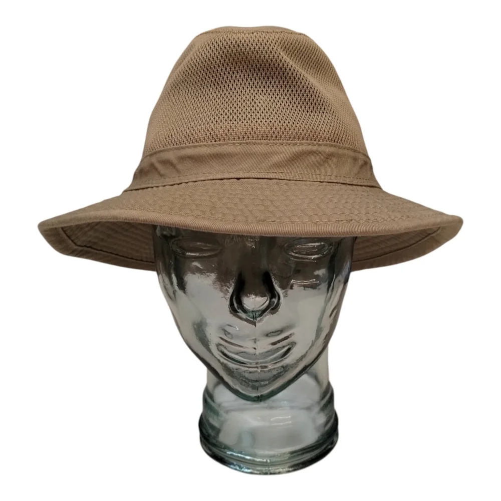 STETSON Bucket Hat Mesh Ventilation large Khaki Mesh / Cotton